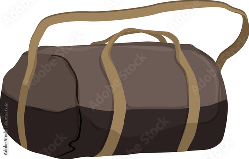 travel bag camp cartoon. travel bag camp sign. isolated symbol vector illustration
