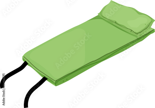rubber camp mat cartoon. rubber camp mat sign. isolated symbol vector illustration