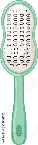 woman callus remover cartoon. woman callus remover sign. isolated symbol vector illustration