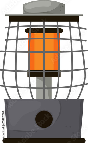 patio heater gas cartoon. patio heater gas sign. isolated symbol vector illustration