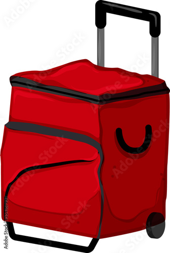 ice cooler box cartoon. ice cooler box sign. isolated symbol vector illustration