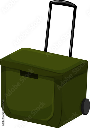 refrigerator cooler box cartoon. refrigerator cooler box sign. isolated symbol vector illustration