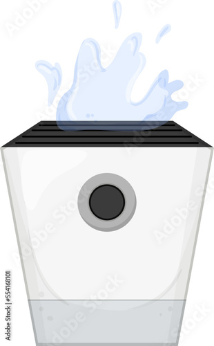 home humidifier air cartoon. home humidifier air sign. isolated symbol vector illustration