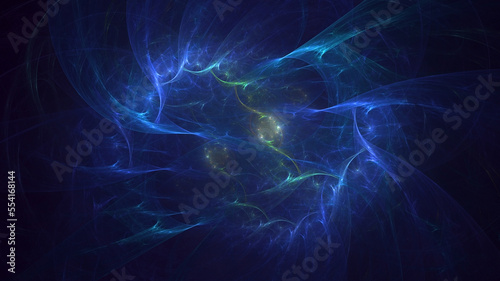 3D rendering abstract colorful fractal light background