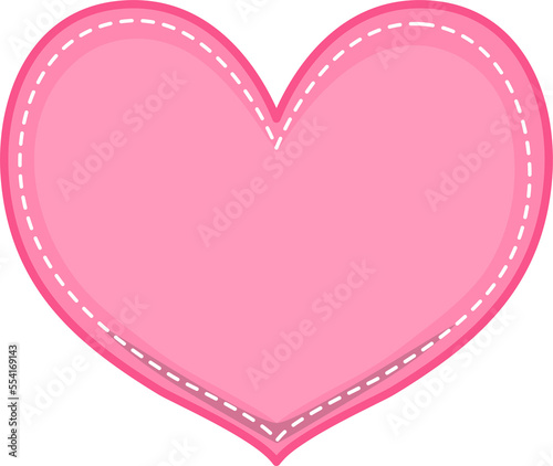 Heart Vintage Frame .  Pink Heart Flat icon Design