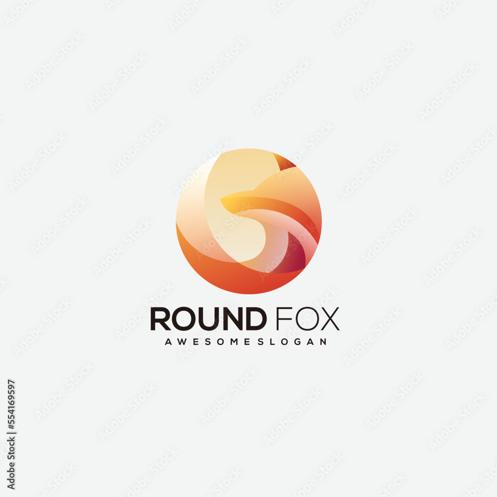 round logo design gradient colorful round logo design gradient colorful