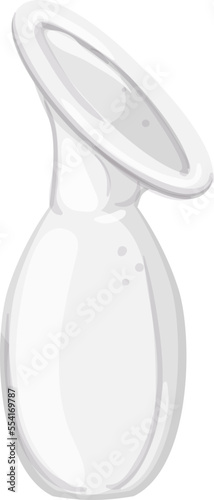 woman breast pump cartoon. woman breast pump sign. isolated symbol vector illustration