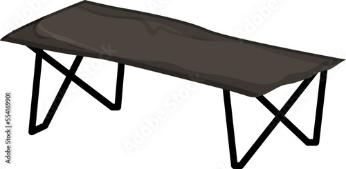 tourist cot camp cartoon. tourist cot camp sign. isolated symbol vector illustration