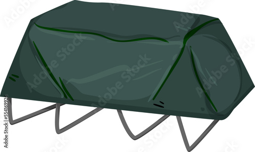 sleep cot camp cartoon. sleep cot camp sign. isolated symbol vector illustration