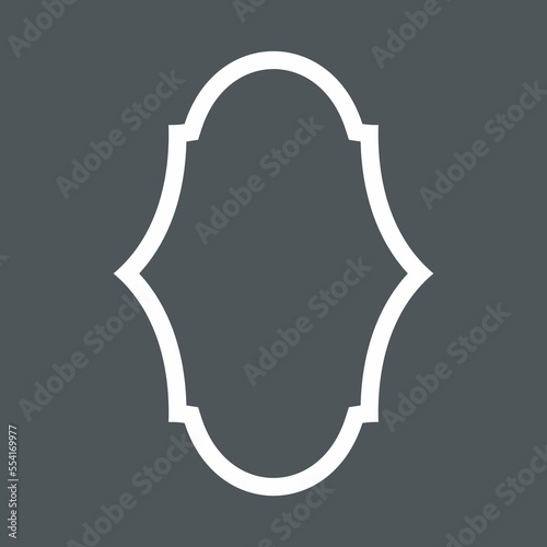 Vintage decoration frame quality vector illustration cut