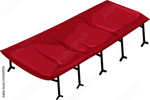 travel cot camp cartoon. travel cot camp sign. isolated symbol vector illustration