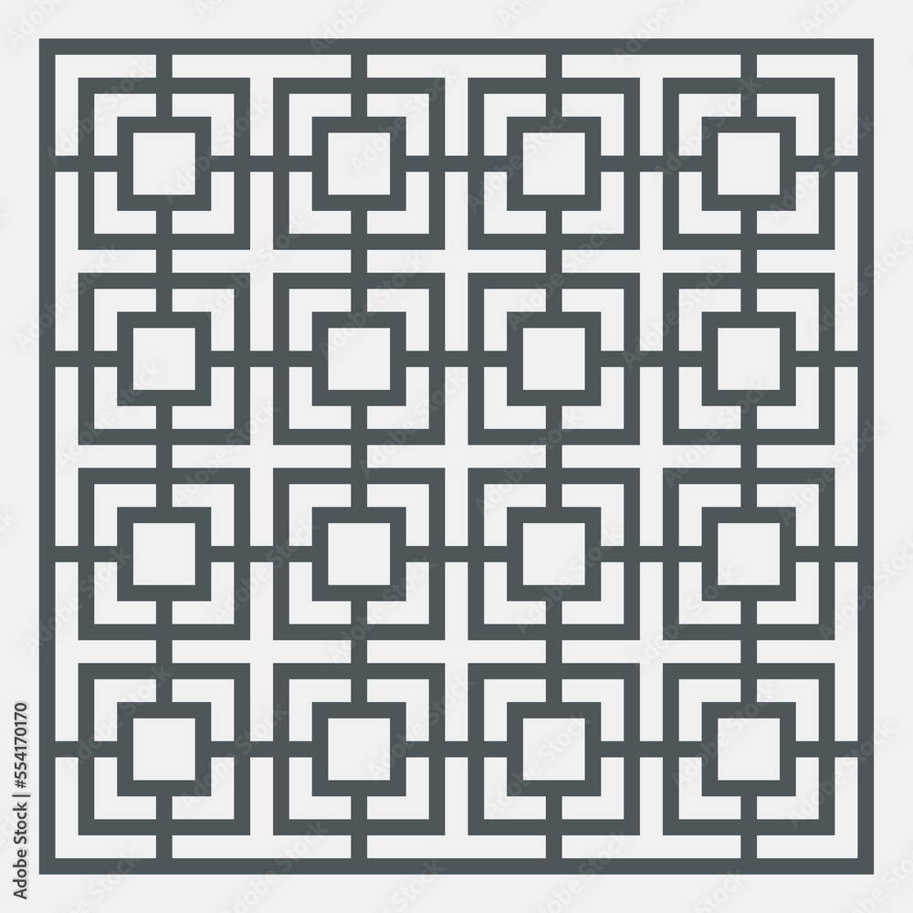 Geometric seamless background tile quality vector illustration cut