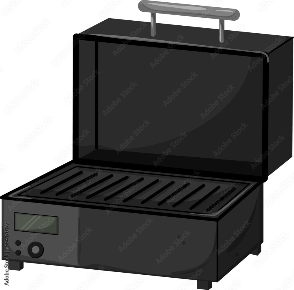 Fototapeta premium summer barbecue grill cartoon. summer barbecue grill sign. isolated symbol vector illustration