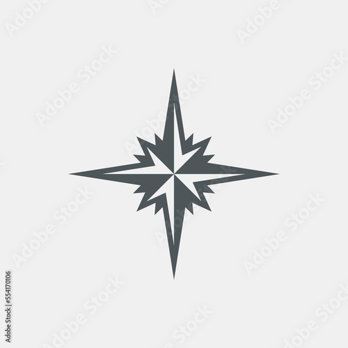 Star north quality vector illustration cut