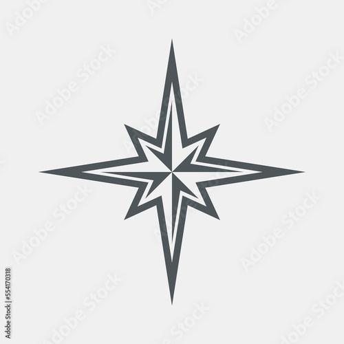 Star north quality vector illustration cut