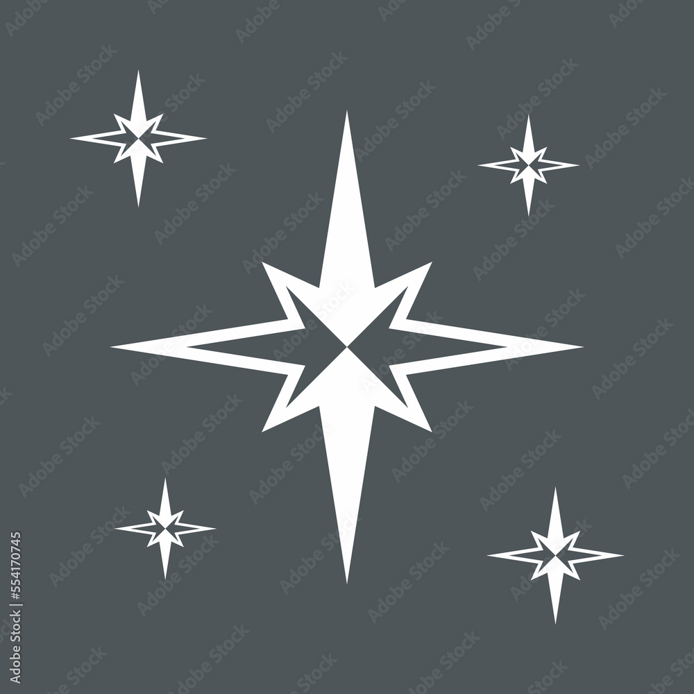 Obraz premium Star north quality vector illustration cut