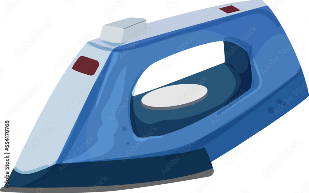 hot iron laundry cartoon. hot iron laundry sign. isolated symbol vector