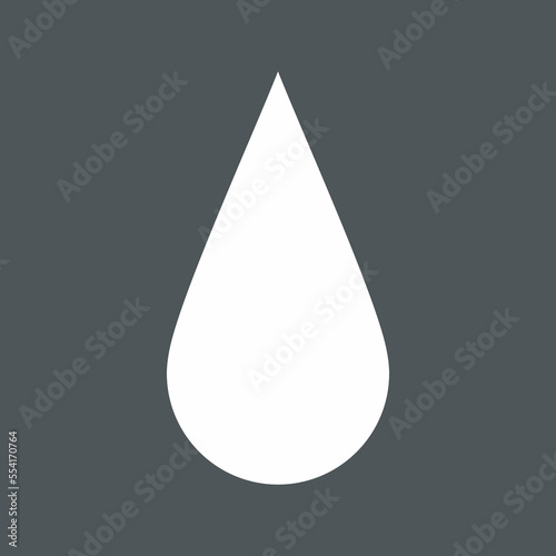 Water drop droplet raindrop icon illustration cut