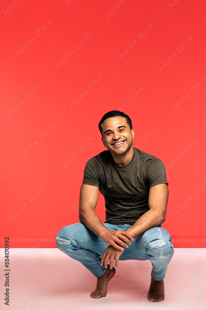 Happy Dancer in Studio Portrait Happy Dancer in Studio Portrait