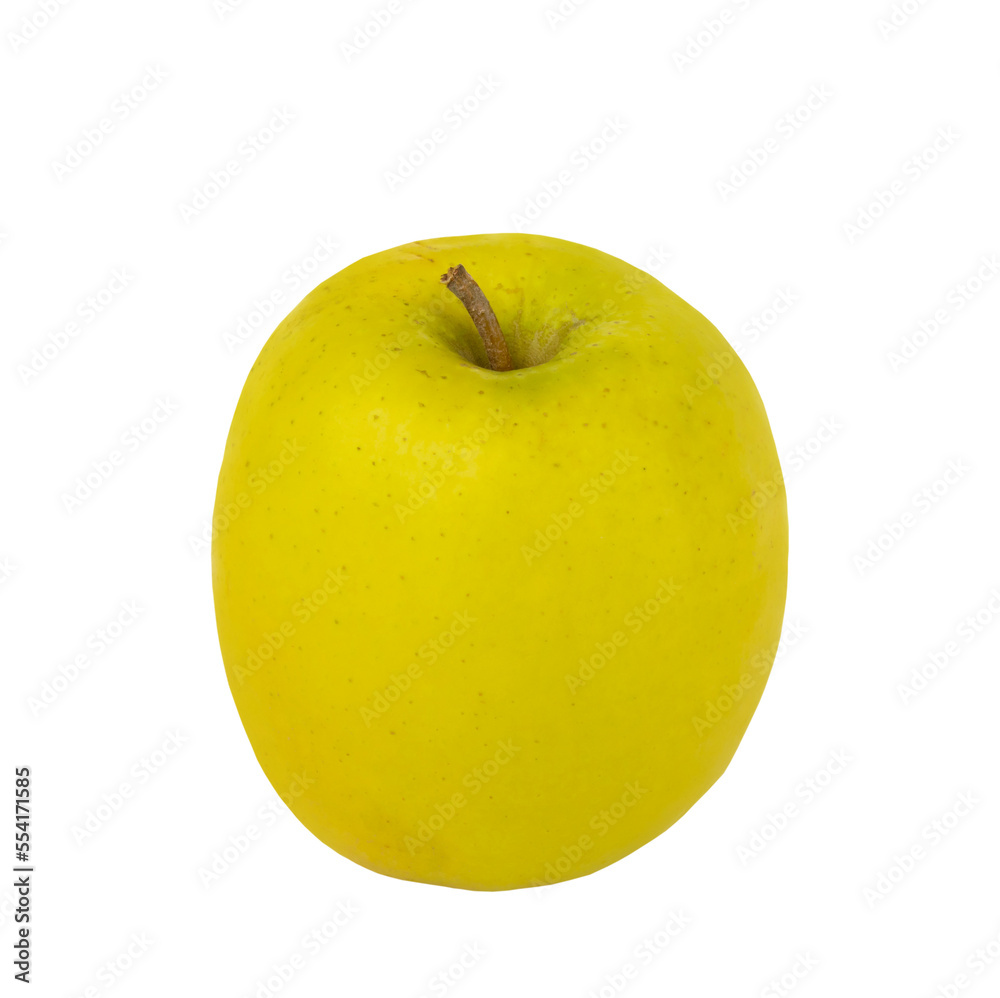 Fresh Green apples fruit . Green apple on a white background , clipping path