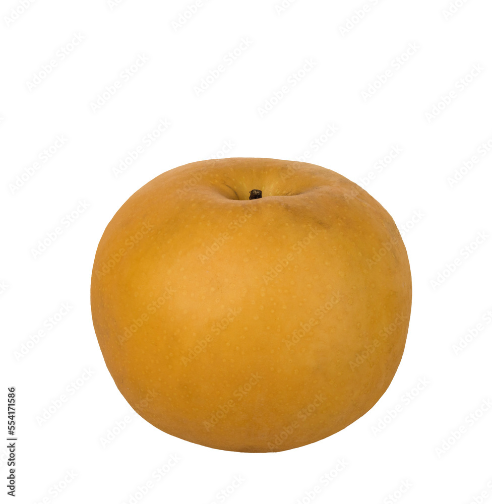 Fresh Asian pear or Nashi pear isolated on white background. Fresh pyrus nivalis are super delicious. Fresh Snow pear fruit Fresh Asian pear or Nashi pear isolated on white background. Fresh pyrus nivalis are super delicious. Fresh Snow pear fruit
