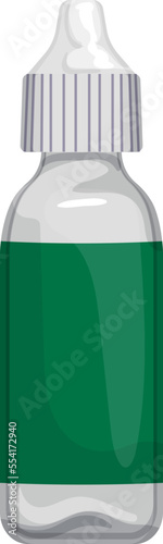 plastic eye drop cartoon. plastic eye drop sign. isolated symbol vector illustration