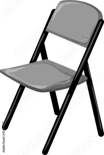 beach folding chair cartoon. beach folding chair sign. isolated symbol vector illustration