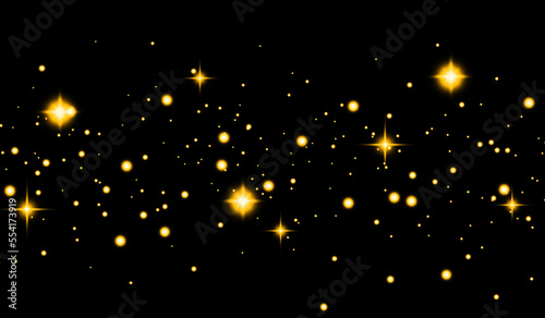 Abstract twinkle star in dark space for background design © berkahjayamaterial