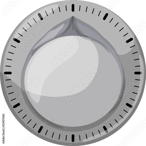cooking kitchen timer clock cartoon. cooking kitchen timer clock sign. isolated symbol vector illustration