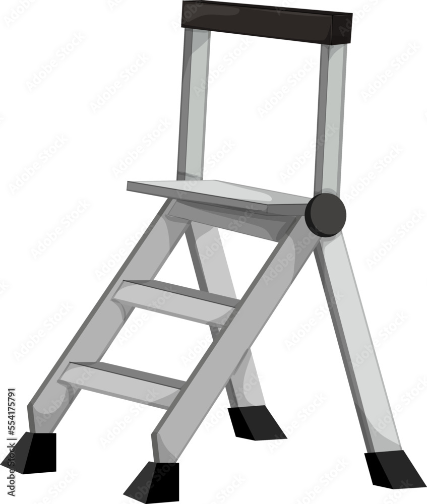 construction step ladder safety cartoon. construction step ladder
