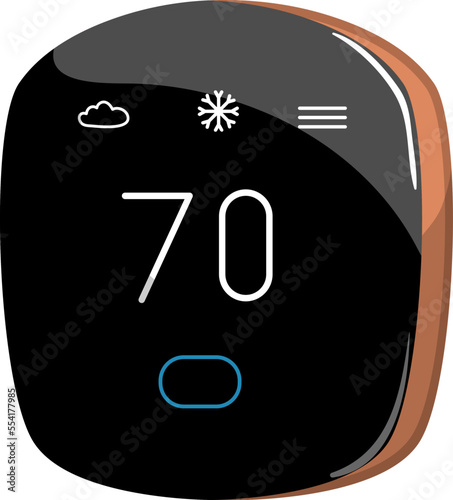 air smart thermostat cartoon. air smart thermostat sign. isolated symbol vector illustration
