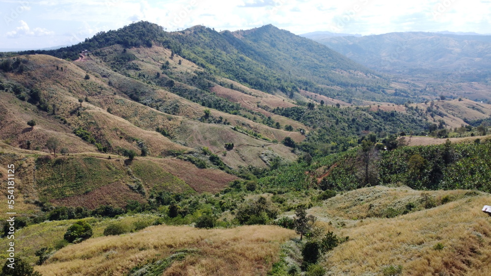 view of the mountains