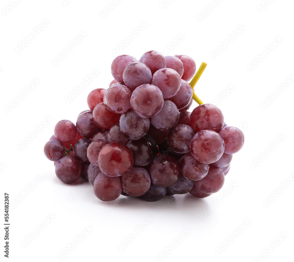 fresh red grapes isolated on a white background fresh red grapes isolated on a white background