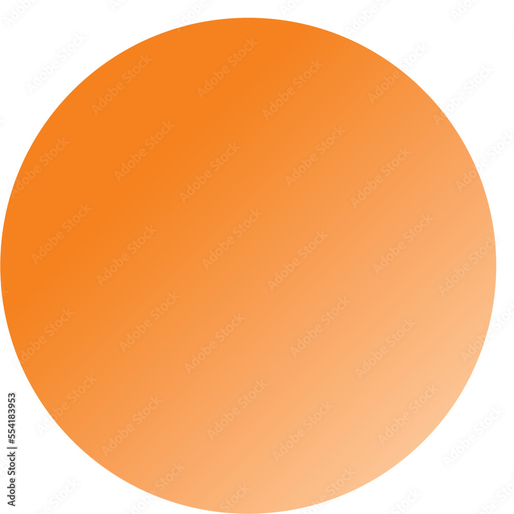orange round button