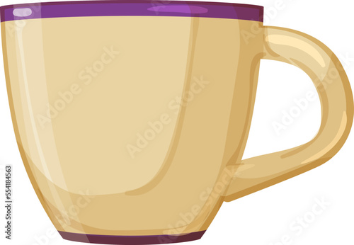beverage cup ceramic cartoon. beverage cup ceramic sign. isolated symbol vector illustration