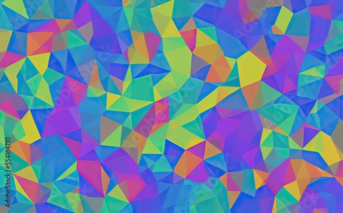 Colorful Polygon Graphic Background