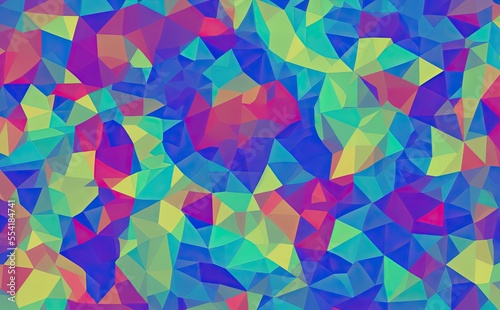 Colorful Polygon Graphic Background