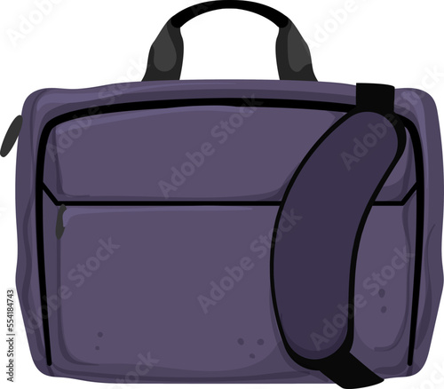 travel laptop bag cartoon. travel laptop bag sign. isolated symbol vector illustration