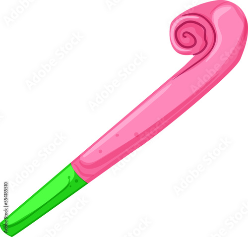 noisemaker party whistle cartoon. noisemaker party whistle sign. isolated symbol vector illustration