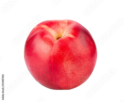 Nectarine fruit isolated on transparent png