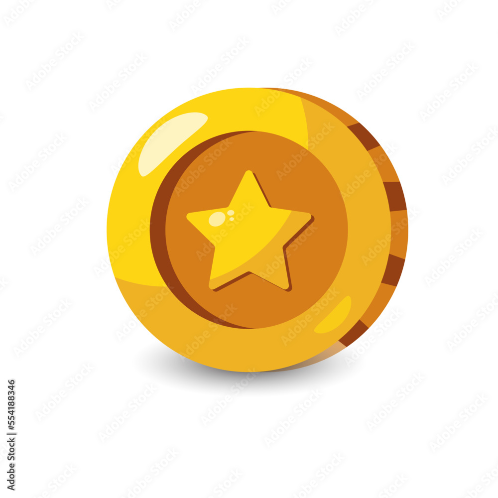 Coin icon vector shiny design templates Coin icon vector shiny design templates