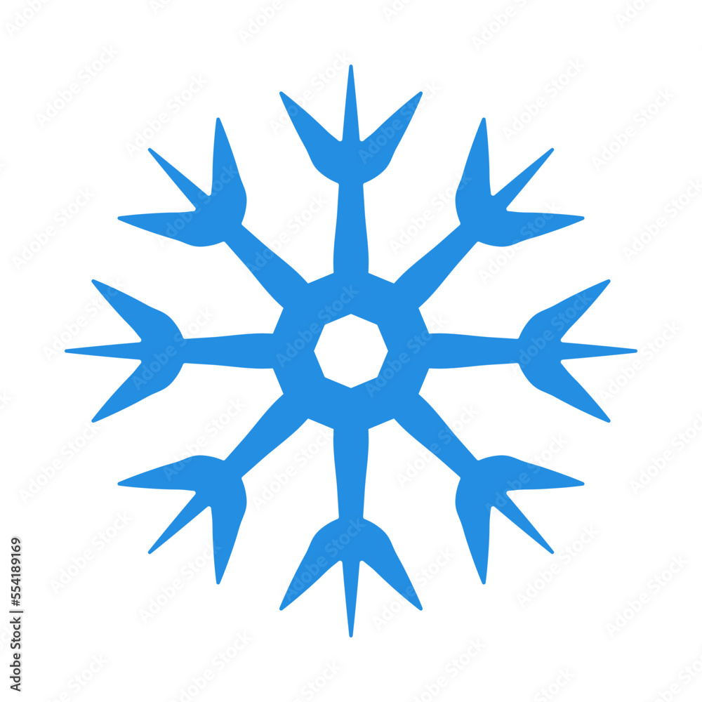 Snowflake icon. Winter and Christmas decoration icon. Vector. Snowflake icon. Winter and Christmas decoration icon. Vector.