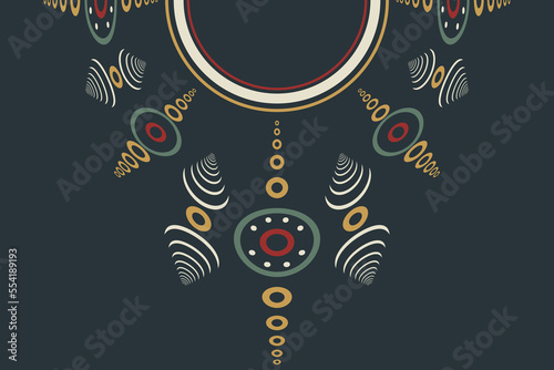 Vector Motif Embroidery vector Tatreez template Brocade kurta digital artwork textile print on fabric, Illustration