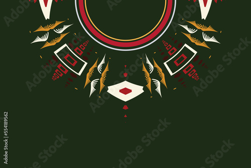 Vector Motif Simple Palestinian embroidery patterns Brocade kurta Aztec style embroidery abstract vector illustration. design for texture, fabric and saree fashion women wear.