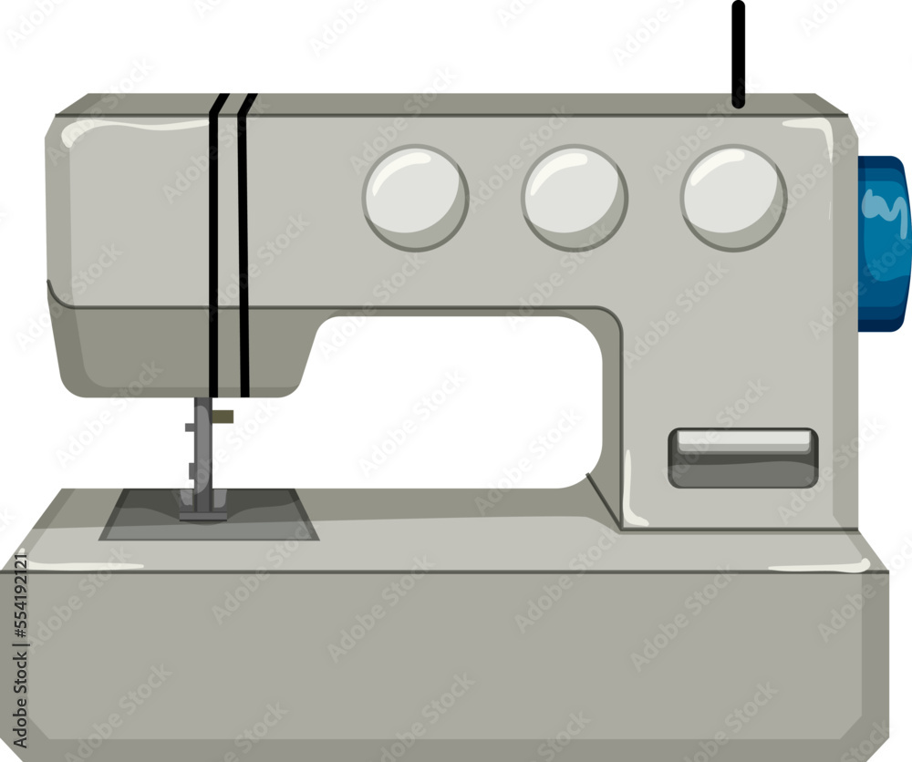 thread sew machine cartoon. thread sew machine sign. isolated symbol vector illustration