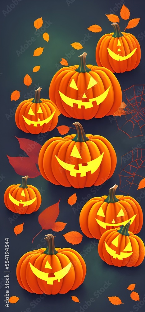 Generative AI.high angle view of pumpkins on table Generative AI.high angle view of pumpkins on table