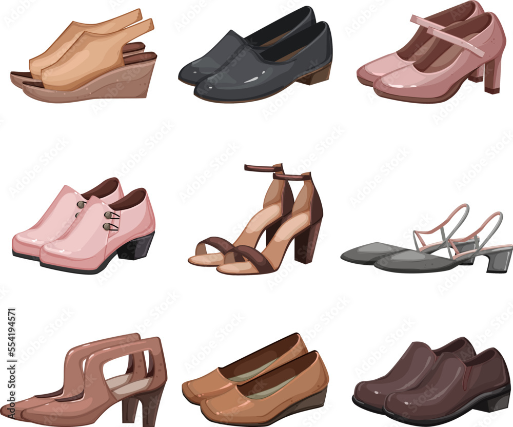 Girl hotsell shoes vector