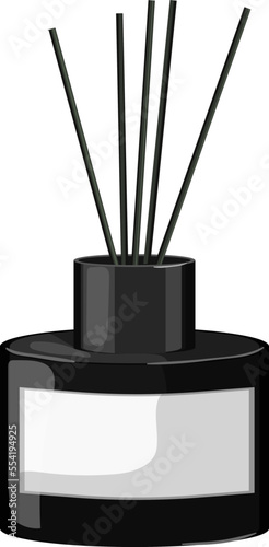 scent aroma sticks cartoon. scent aroma sticks sign. isolated symbol vector illustration