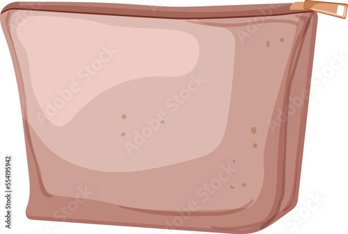 bag cosmetic pouch cartoon. bag cosmetic pouch sign. isolated symbol vector illustration