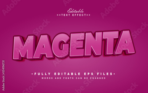 editable magenta  text effect.logo text.trend color.typhography logo